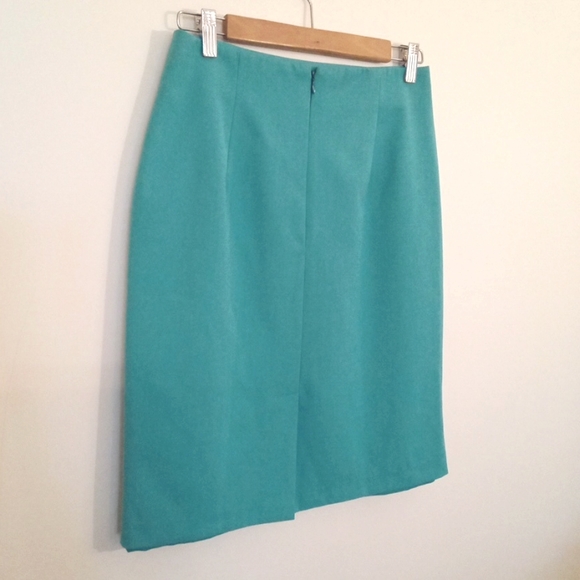 Seasons Collection Turquoise Pencil Skirt - Picture 7 of 9